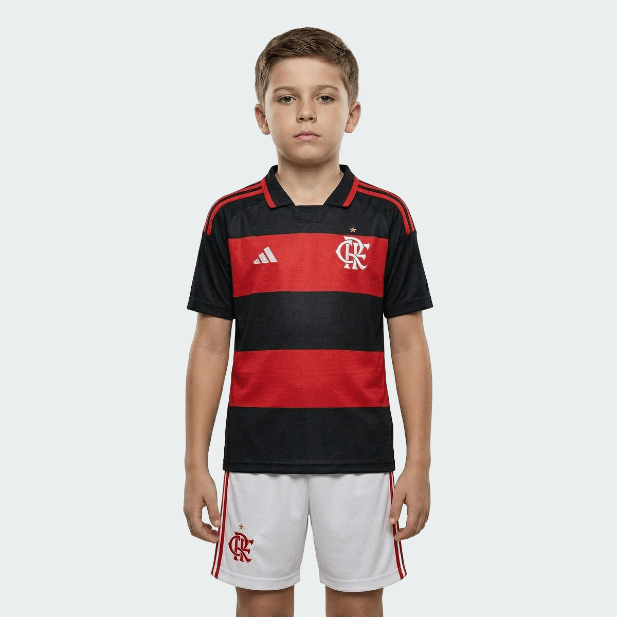 Conjunto Infantil Adidas Flamengo 2026/27 I