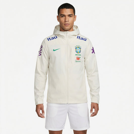 Jaqueta Brasil 2025/26 Off White Masculina